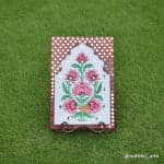 Mughal Floral Bouquet in Jharokha Wall Frame - view 1