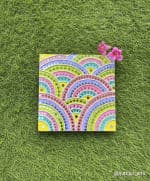 Pastel Scallop Mandala Wall Panel – Candy Tones - view 1