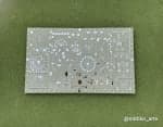 Sage-Green Alpana Folk Motif Rectangular Wall Panel - view 1
