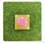 Lippan Square Diya Plate Set of 2 – Pink & Teal Mix - view 1