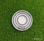 Silver Lippan Diya Plate Set of 2 – Cream & Mirror Inlay - view 1