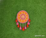 Pink Wish-Catcher Wall Hanging – Mandala with Tassels - view 1