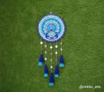 Blue Lotus Mandala Dream Catcher Wall Hanging - view 1