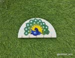 Peacock Shape Key Holder – Mosaic Green Plume - view 1