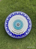 Blue Mosaic Mandala Backdrop Wall Plate – 18 inch - view 1