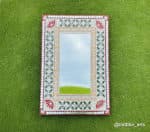 Lotus Theme Round Photo Frame – Ivory 16 inch - view 1