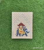 Sheesh Mahal Floral Jharokha Wall Frame – Red & Gold - view 1
