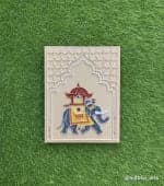 Airavat Royal Elephant in Cream Jharokha Wall Panel - view 1