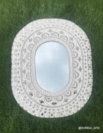 Geometric Mandala Multi-Panel Wall Set – Cream & Mirror - view 1