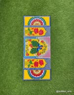 Multicolour Peacock Jharokha Five-Panel Wall Set - view 1