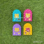 Jharokha Lotus Mini Panels – Set of 4 Pastel Wall Hangings - view 1