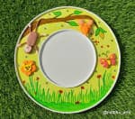 Jungle Footprint Platter – Yellow Forest with Animal Friends - view 1