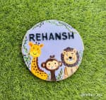 Jungle Theme Kids Nameplate – Animal Friends 10 inch - view 1