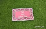 Mirror Floral Family Nameplate – Pink with Mosaic Border - view 1