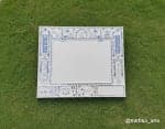 Wedding Nameplate Frame with Auspicious Motifs – Ivory White - view 1