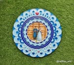 Blue Mandala Wedding Couple Frame – Bride & Groom Portrait - view 1