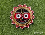 Jagannathji Black & Red Mandala Plate – Petal Border - view 1