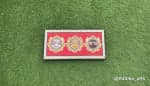Jagannath, Balram & Subhadra Trio Wall Frame – Red & Yellow - view 1