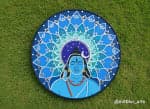 Adiyogi Shankarji Wall Plate – Blue Lotus Mandala (Variant) - view 1