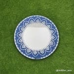 Navy Mirror-Mosaic Floral Mandala Wall Mirror – 20 inch - view 1