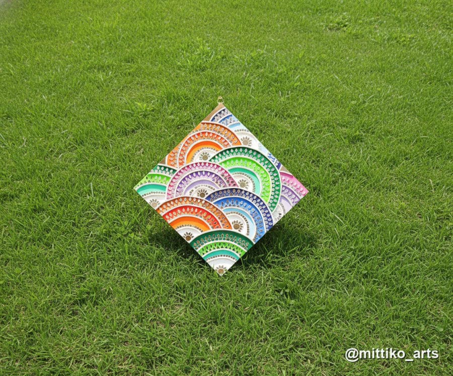 Rainbow Mandala Diamond Wall Panel – Multicolour Mosaic