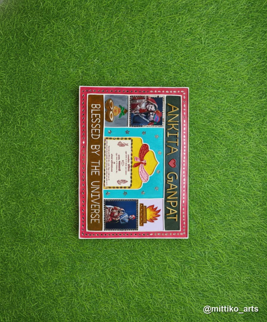 Wedding Card Invite Recreation Frame – Multicolour Storyboard